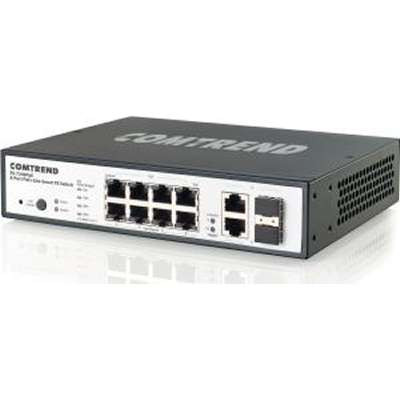 Comtrend ES-7246POE - 8-Port Lite Smart PoE+ Switch 802AF/At 30W with Power Budget Display