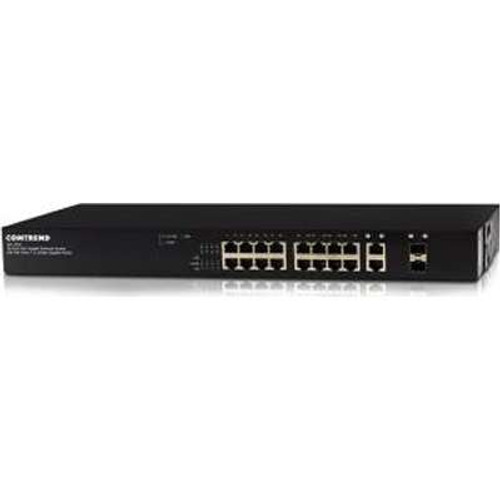 Comtrend GS-7518 - 18 Port 16 Port PoE+ Switch Gigabit Ethernet 2 Combo/SFP Ports