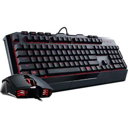 Cooler Master SGB-3031-KKMF1-US - Devastator II Red LED Gaming Mouse and Keyboard Combo