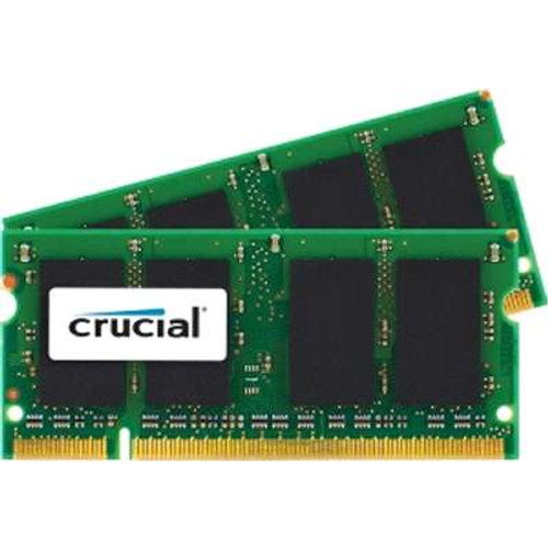 Crucial Technology CT2K2G2S667M - 4GB Kit 2X2GB DDR2 667MHz PC2-5300 for Mac CL5 SODIMM 200-Pin