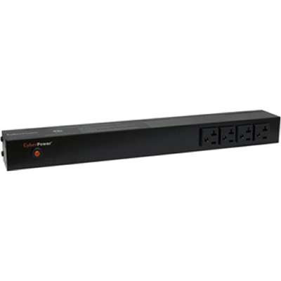 CyberPower PDU20B4F10R - 20A Basic PDU 1U 14 Out 5-20R 120V 4F / 10R Out 5-20P 15FT Cord