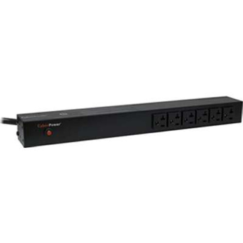 CyberPower PDU20BT6F10R - 20A Basic PDU 1U 16 Out 5-20R 120V 6F / 10R Out L5-20P 15FT Cord