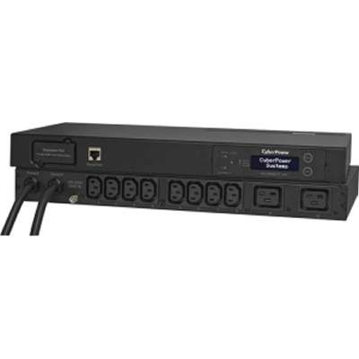 CyberPower PDU20MHVT10AT - Metered Ats PDU 20A 1U 208V LCD 2 L6-20P 8R C13/2R C19 10FT 3-Year