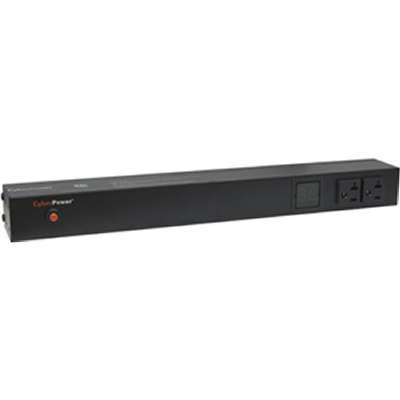 CyberPower PDU20MT2F10R - 20A Metered PDU 1U 12 Out 5-20R 120V 2F / 10R Out L5-20P 15FT Cord