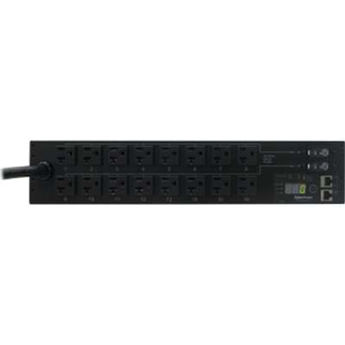 CyberPower PDU30MT16FNET - 30A Monitored PDU 2U 120V 5-20R Out 16F Outlet 5-30P 12FT Cord