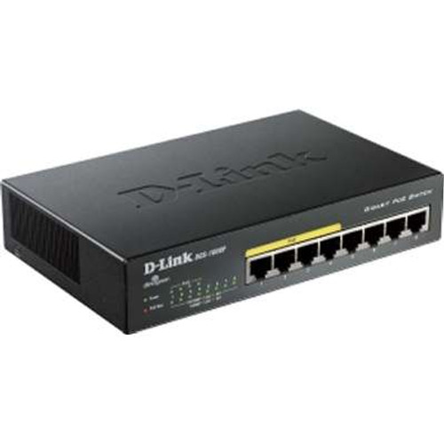 D-Link Systems DGS-1008P - DGS-1008P 8-Port Gigabit Unmanaged Desktop Switch with 4 PoE Ports