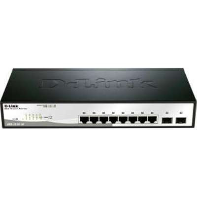 D-Link Systems DGS-1210-10 - DGS-1210-10 Web Smart 8-Port Gigabit Switch with 2 SFP Slots