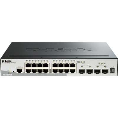 D-Link Systems DGS-1510-20 - DGS-1510-20 20-Port Gigabit Stackable SmartPro Switch with 2 SFP and 2 10Gbe SFP+