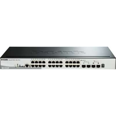 D-Link Systems DGS-1510-28P - DGS-1510-28P 28-Port Gigabit Stackable SmartPro PoE Switch
