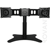 DoubleSight DS-219STB - Dual Monitor Flex Stand Up to 19 inch Monitor Preassembled TAA 22LBS
