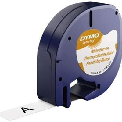 DYMO 18771 - 18771 1/2X6.5 inch White Fabric Tape Iron On Label Refill Cartridge
