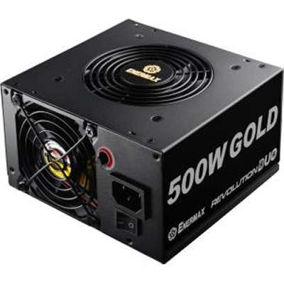 Enermax ERD500AWL-F - 500W 80+ Gold Dual Active Fan Design Patented Fma