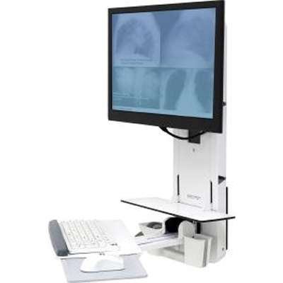 Ergotron 61-080-062 - StyleView Sit-Stand Vertical Lift Patient Room (White)
