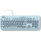 Esterline Advanced Input Systems K080WB1-US - Medigenic Wireless Infection-Control Keyboard (Blue) -Proven Effective In Reducing