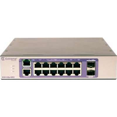 Extreme Networks Inc. 16567 - ExtremeSwitching 210 Series 210-12p-GE2 Switch - 12 Port - Managed - Rack-Mountable