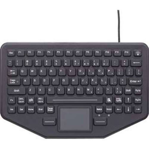 Gamber Johnson LLC 7300-0032 - Skinnyboard Mobile Keyboard with Touchpad. 12 Function Keys Red Backlit Keys Integrated