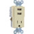 Legrand TM8USBICC6 - PS USB Tamper Resist Recp Ivry