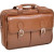 McKlein USA 15564 - McKlein KENWOOD Brown Leather Double Compartment Laptop Case