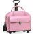 McKlein USA 94369 - Mcklein GLEN ELLYN Ladies Wheeled Leather Case Pink with Removable Sleeve