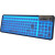 Seal ShieldS106G2 - Seal Glow Silicone Keyboard-LED Backlit Dishwasher Safe & Antimicrobial (Black