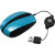 SIIG Inc.JK-US0B12-S1 - JK-US0A12-S1 3 Button USB 2.0 Blue Ultra Compact Retractable Optl Mouse