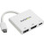 StarTech.com CDP2HDUACPW -  USB-C to 4K HDMI Multifunction Adapter with Power Delivery and USB-A Port - White