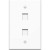 4XEM 4XFP02KYWH - 2 Port Keystone face Plate White
