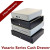 APG Cash Drawer VP101-BL1616-B10 - Vasario 16X16 Black Manual 5 Bill x 5 Coin Till