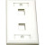 C2G 3411 - 2-Port Modular Wallplate - White