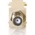 C2G 3814 - Snap-In F-Type F/F Keystone Insert Module - Ivory