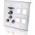 C2G 40509 - Double Gang HD15 VGA+3.5mm+Composite Video+Stereo Audio+Keystone Wall Plate