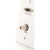 C2G 41024 - Single Gang HD15 VGA + 3.5mm Wall Plate - White Brushed Aluminum