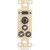 C2G 41026 - Decorative HD15 VGA+3.5mm+Composite Video +Stereo Audio Wall Plate Insert- Ivory