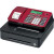 Casio SE-S100SC-RD - Single Tape Thermal Print Cash Register - Red