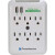 Comprehensive Connectivity CPWR-SP6-USB2 - 6 Port Wall Mount Surge Outlet with Dual-USB 2.4AMP Charging Ports