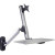 DoubleSight DS-ERGO-100WM - Ergonomic Sit-Stand Lift Arm with Keyboard Tray Single Wall Mount