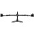 Ergotech Group 100-D16-B03-TW - Triple Desk Stand with Telescopic Wings