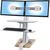 Ergotron 33-349-211 - WorkFit-S Dual Monitor with Worksurface+ (White)
