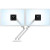 Ergotron 45-496-216 - MXV Desk Dual Monitor Arm