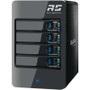 HighPoint Technologies RS6414TS - 4-Bay SAS/SATA Turbo RAID Enclosure RAID 0 1 5 10 & JBOD