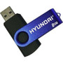 Hyundai Technology MHYU2B8G - 8GB USB 2.0 High Speed Flash Drive Blue