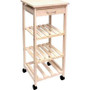 IOGEAR 8914W - Lipper International Inc. Bamboo Space Saving Cart