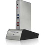 IOGEAR GUD310 - met (AL) Vault Dock USB 3.0 Docking Station with built-in Backup Drive Enclosure