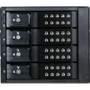 iStarUSA BPN-DE340SS-BLACK - 3X5.25 inch to 4X3.5 inch SAS/SATA Black Trayless Cage