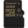 Kingston Technology SDCG/32GBSP - 32GB microSDHC Class U3 UHSI90R/45WSINGLE Pack without Adapter