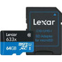 Lexar Media LSDMI64GBBNL633A - Lexar HP Microsdxc 64GB ADA BL 633X NL