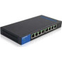 LINKSYS LGS108P - Linksys 8-Port Desktop Gigabit PoE Switch