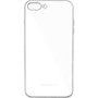 Macally LUXRP7LS - Clear Silver Trim Plus Flexible Soft Case for iPhone 7