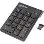Manhattan Computer Products 178846 - Numeric Wireless USB Keypad with USB Micro Recevier 18 Full-Size Keys Black . 2.4GHZ