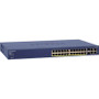 NETGEARFS728TP-100NAS - ProSAFE 28-Port 10/100 Fast Ethernet Smart Managed Switch with 24 PoE Ports 2 Gigab